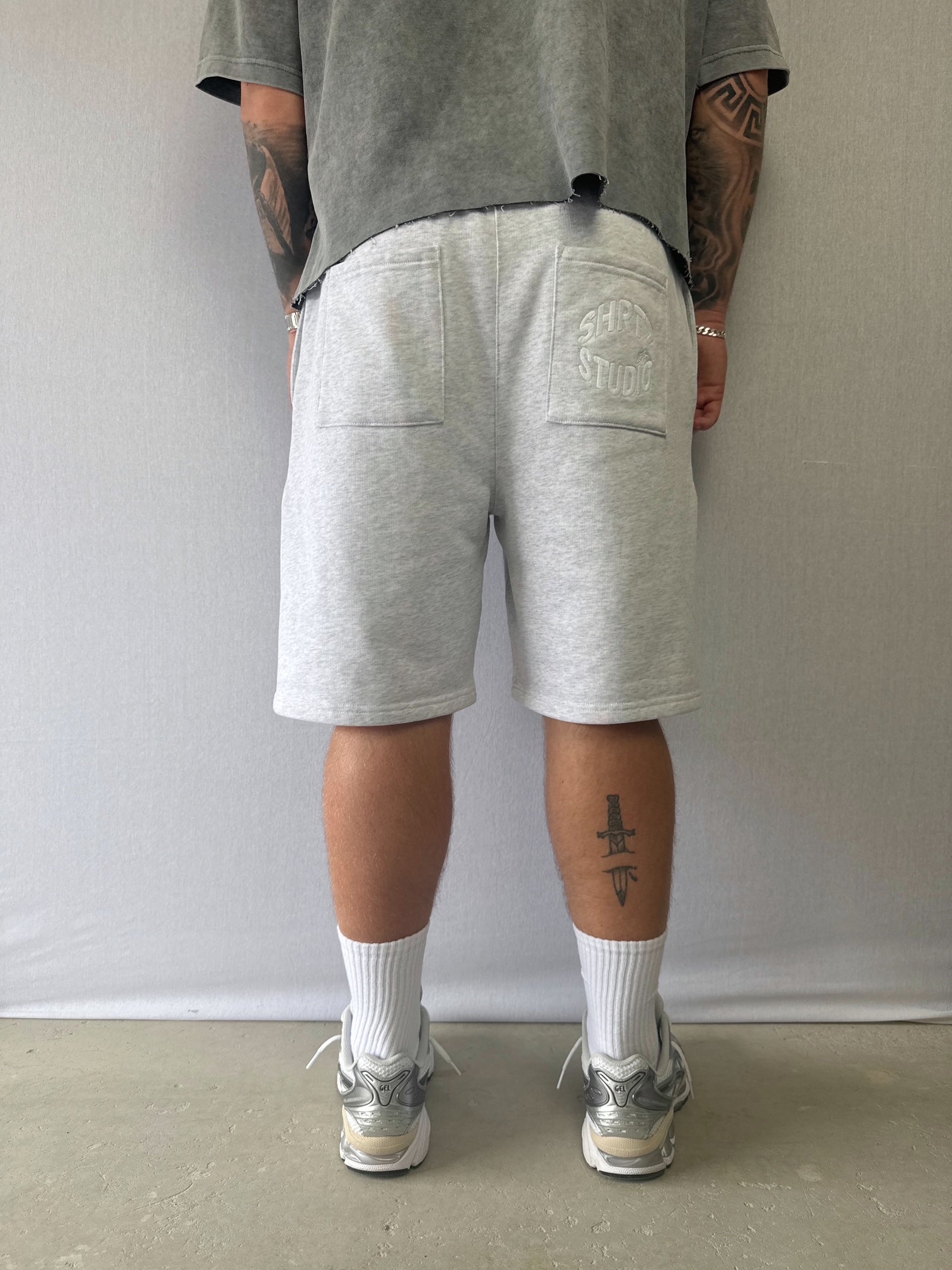 Cloudtone Grey Sweat Shrtz