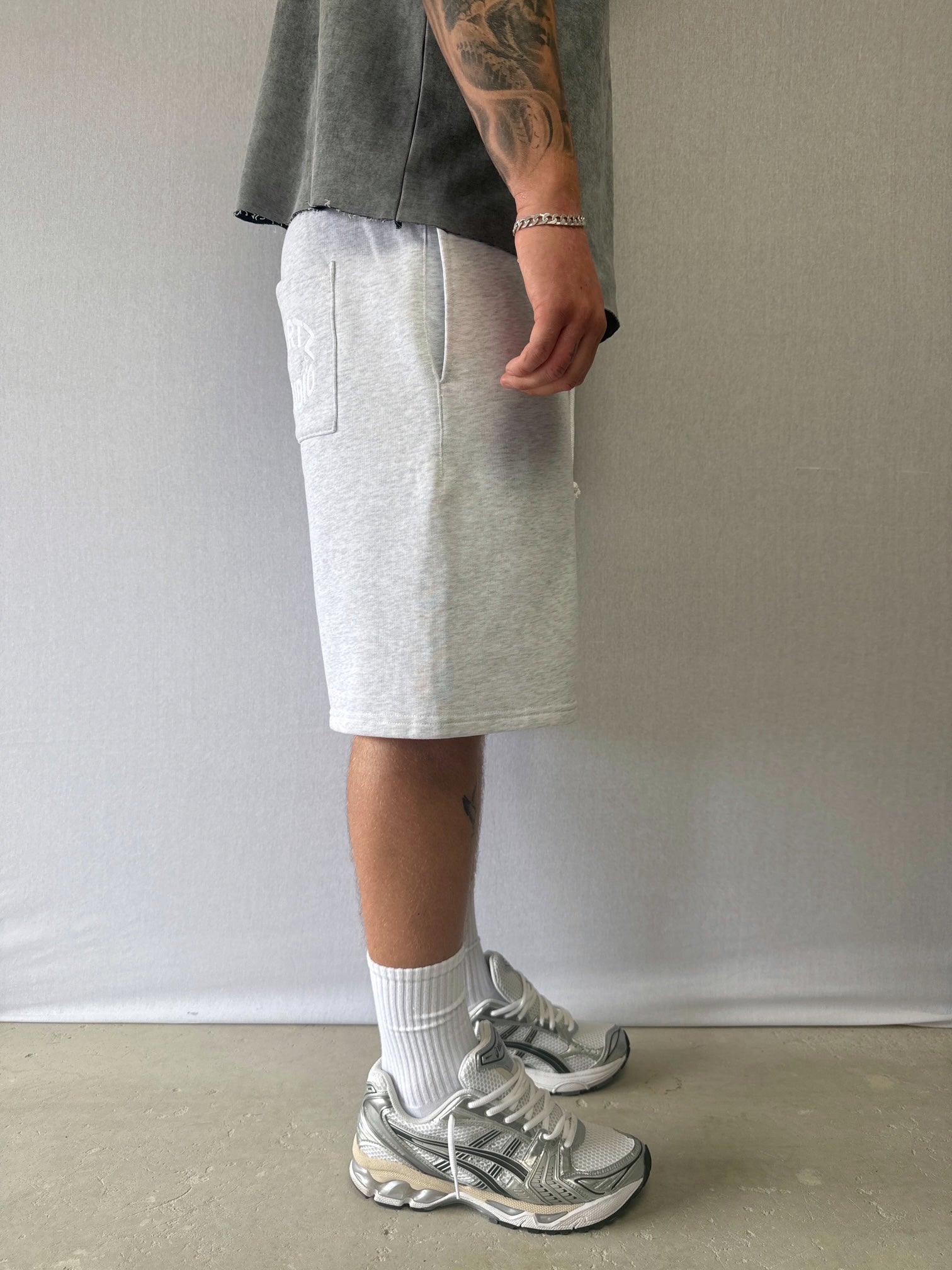 Cloudtone Grey Sweat Shrtz