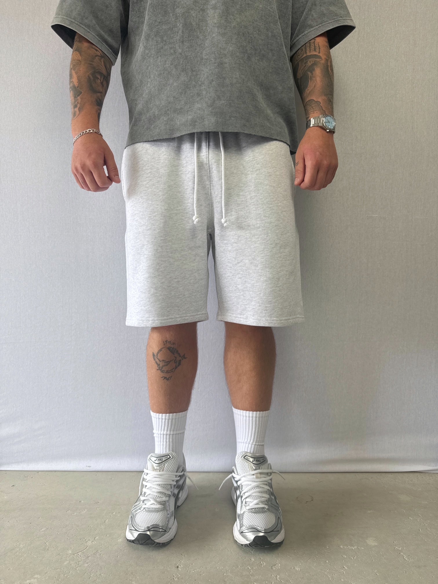 Cloudtone Grey Sweat Shrtz